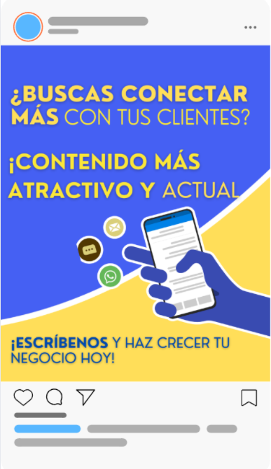 Ejemplo de creación de contenido - Publicaciones atractivas